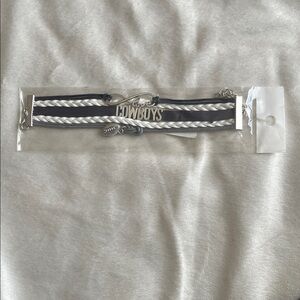 Cowboys Bracelet - Blue white and grey